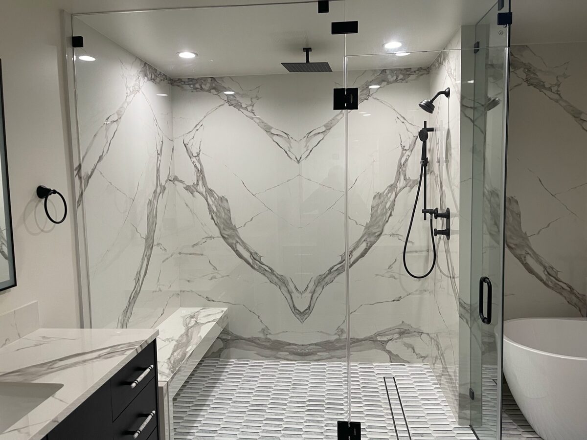 Malibu Luxury Shower by Maya Dana Construction — Malibu, CA